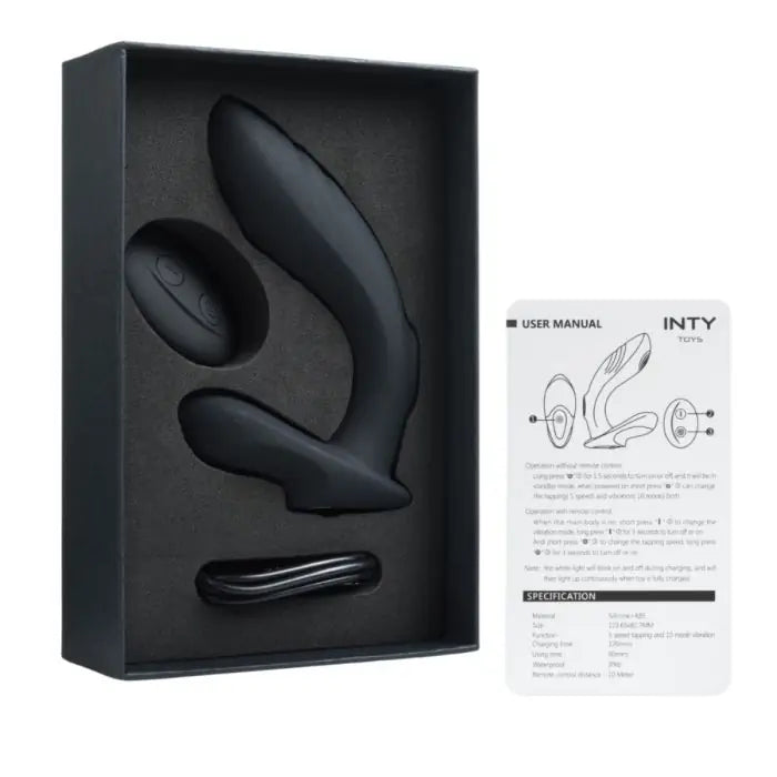 INTY Toys Prostate Massager - Rebel - Black