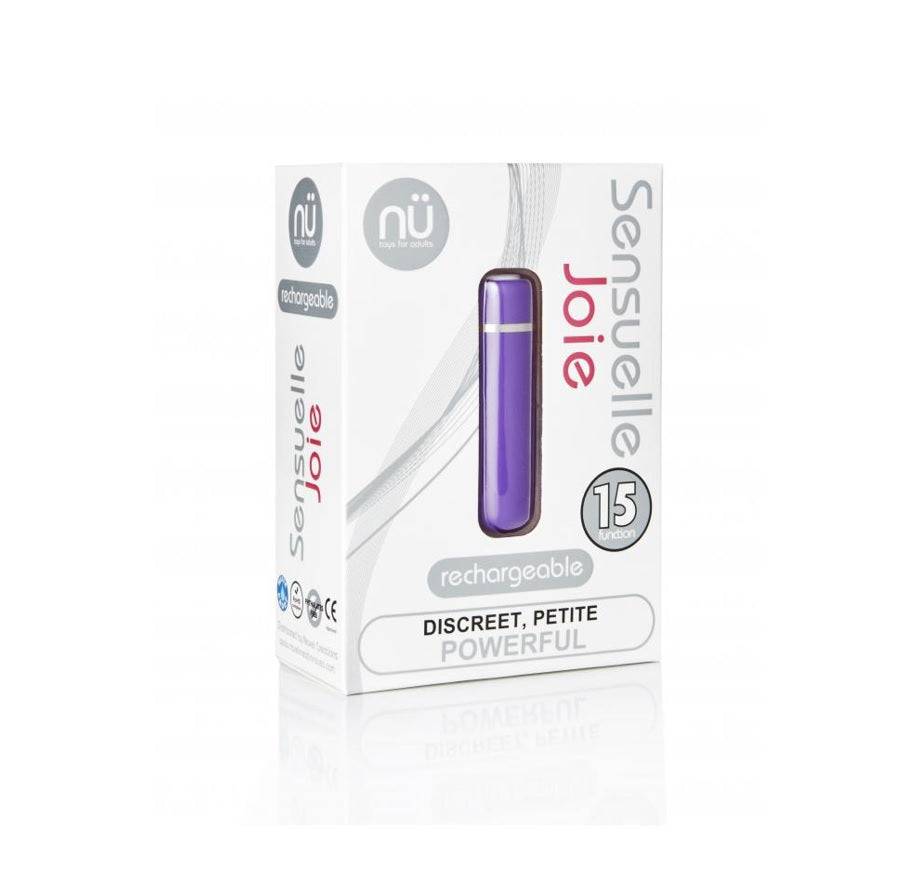 Sensuelle Joie 15 Function Bullet - Purple - Adult Outlet