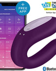 Satisfyer Double Joy Vibrator Violet - Adult Outlet