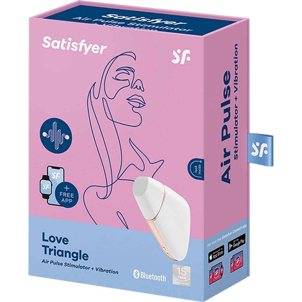 Satisfyer Love Triangle White - Adult Outlet