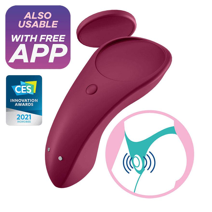 Satisfyer Sexy Secret Panty Vibrator Red - Adult Outlet