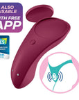Satisfyer Sexy Secret Panty Vibrator Red Stimulators Satisfyer