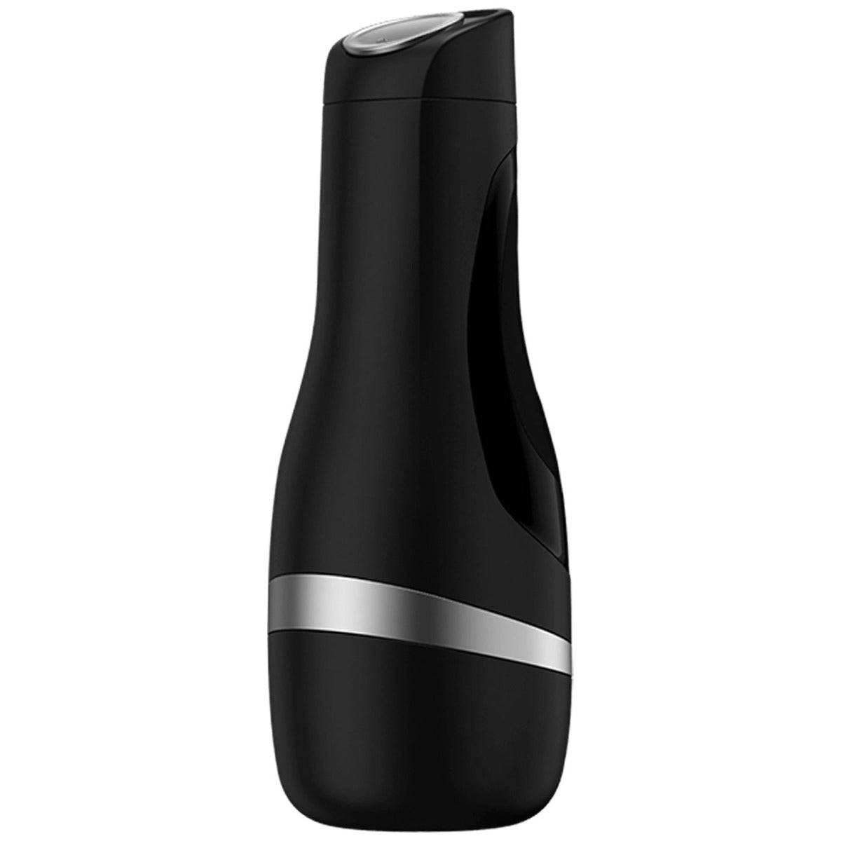 Satisfyer Men Classic Black/Silver Masturbator - Adult Outlet