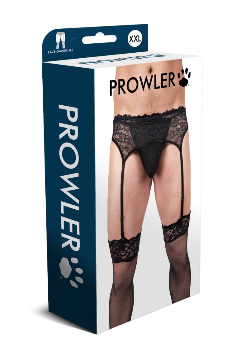 Prowler Lace Garter Set XXLarge - Adult Outlet