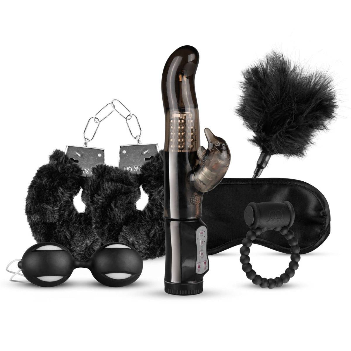 Loveboxxx I Love Black Couples Bondage Sex Toy Gift Set - Adult Outlet