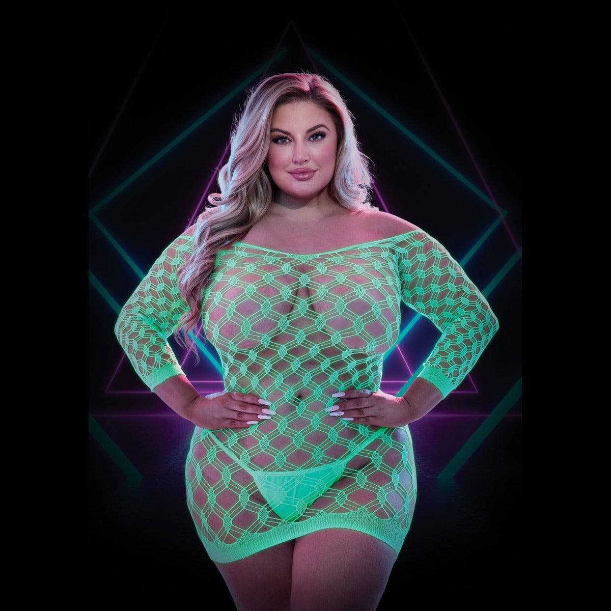 Lapdance Glow In The Dark Mini Dress 1 Q - Adult Outlet