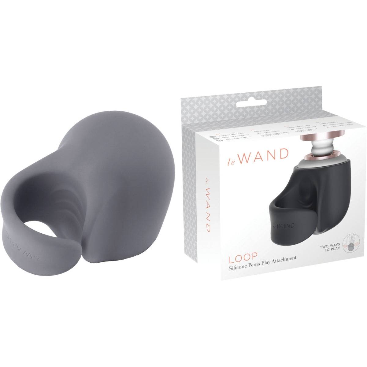 Le Wand Loop Penis Play Attachment Grey - Adult Outlet