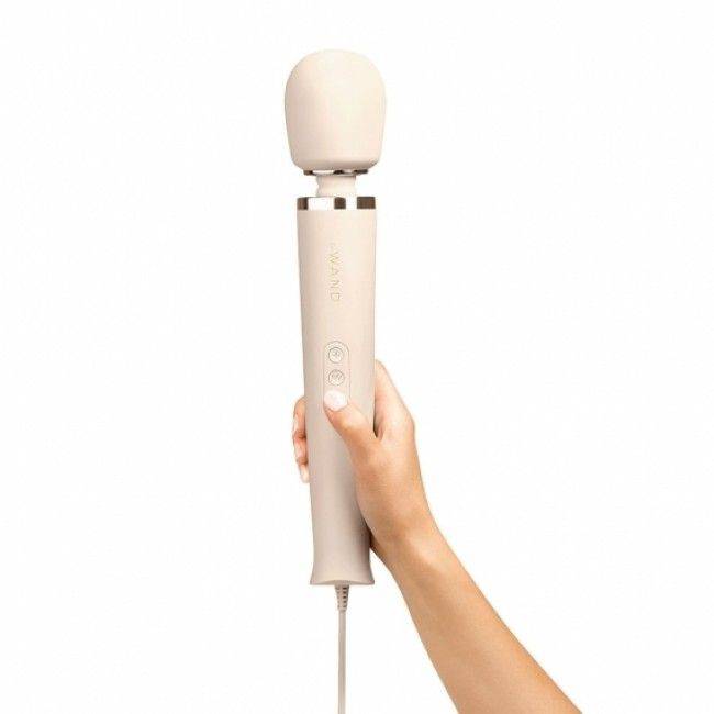 Le Wand Powerful Plug In Vibrating Massager White - Adult Outlet