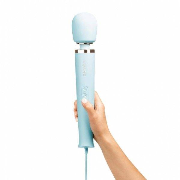 Le Wand Powerful Plug In Vibrating Massager Light Blue - Adult Outlet