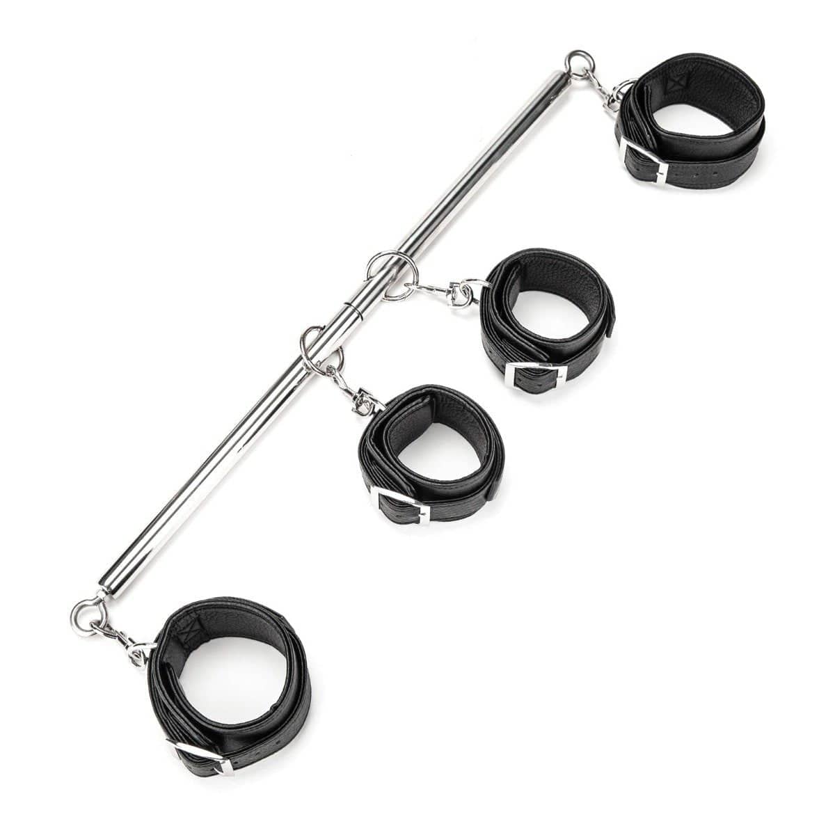 Lux Fetish 4 Cuff Expandable Spreader Bar Set - Adult Outlet