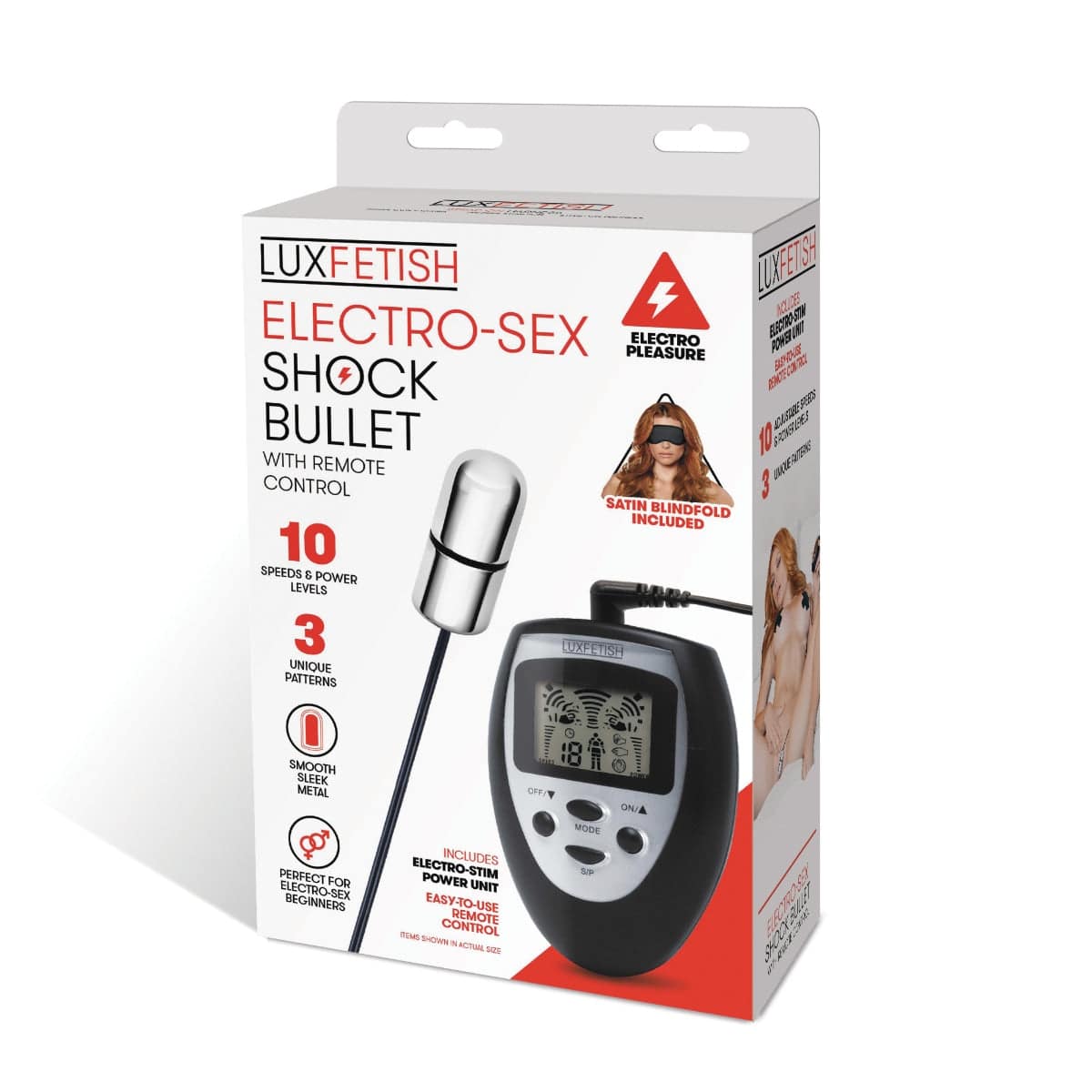 Lux Fetish Electro Sex Shock Bullet With Remote Control - Adult Outlet