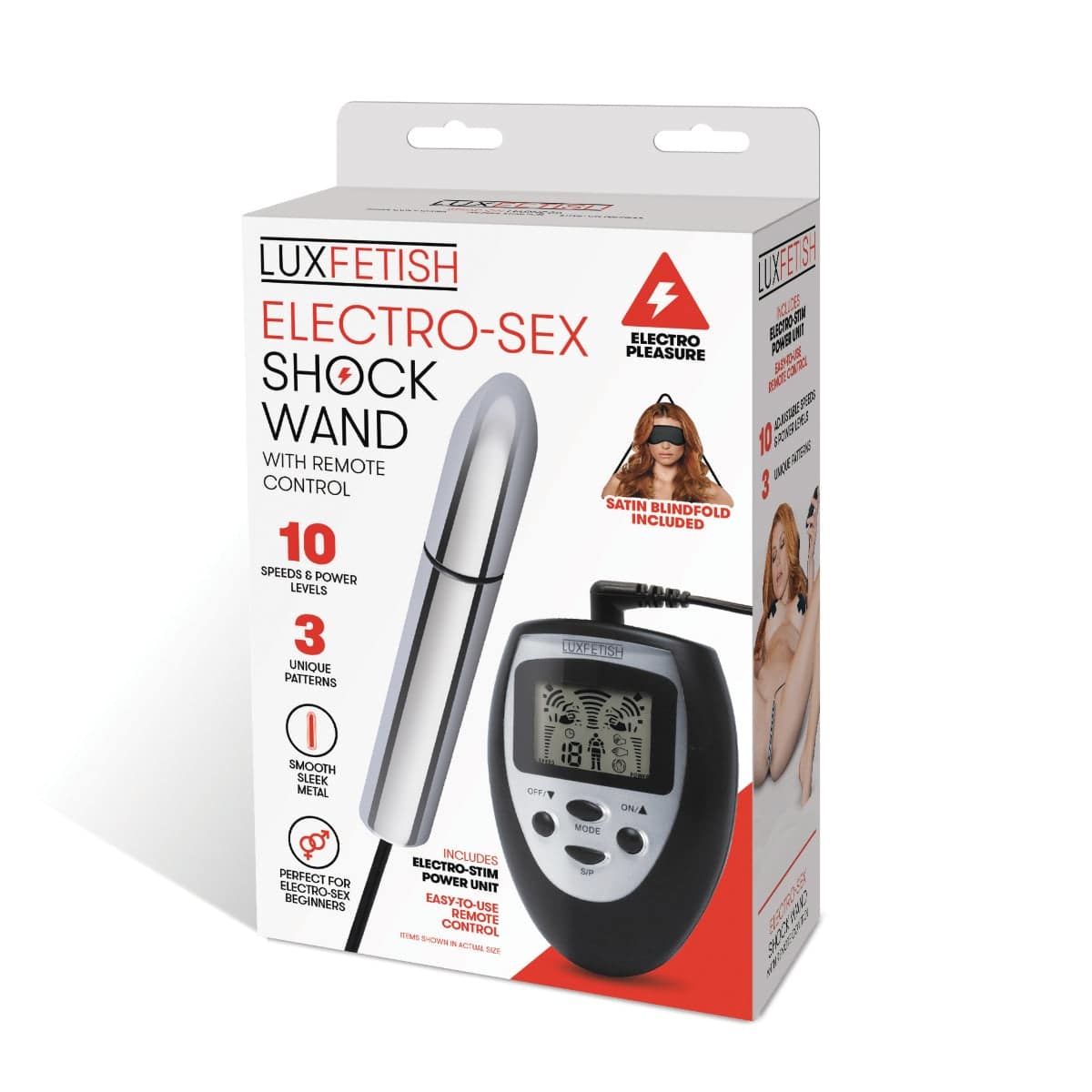 Lux Fetish Electro Sex Shock Wand With Remote Control - Adult Outlet