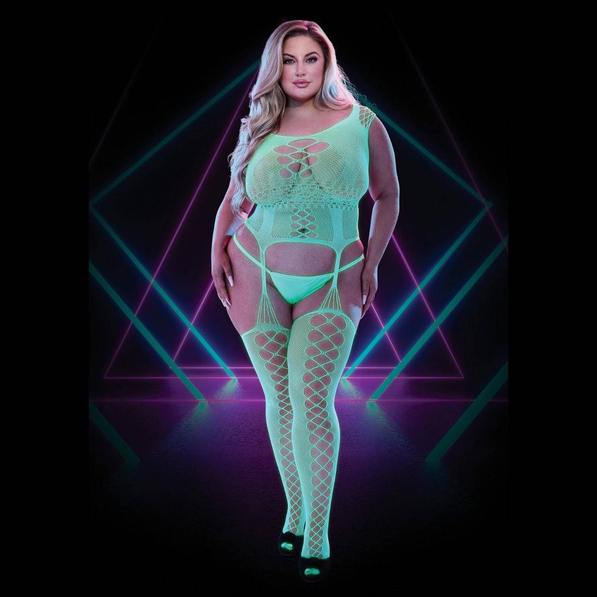 Lapdance Glow In The Dark Bodystocking 1 Q - Adult Outlet