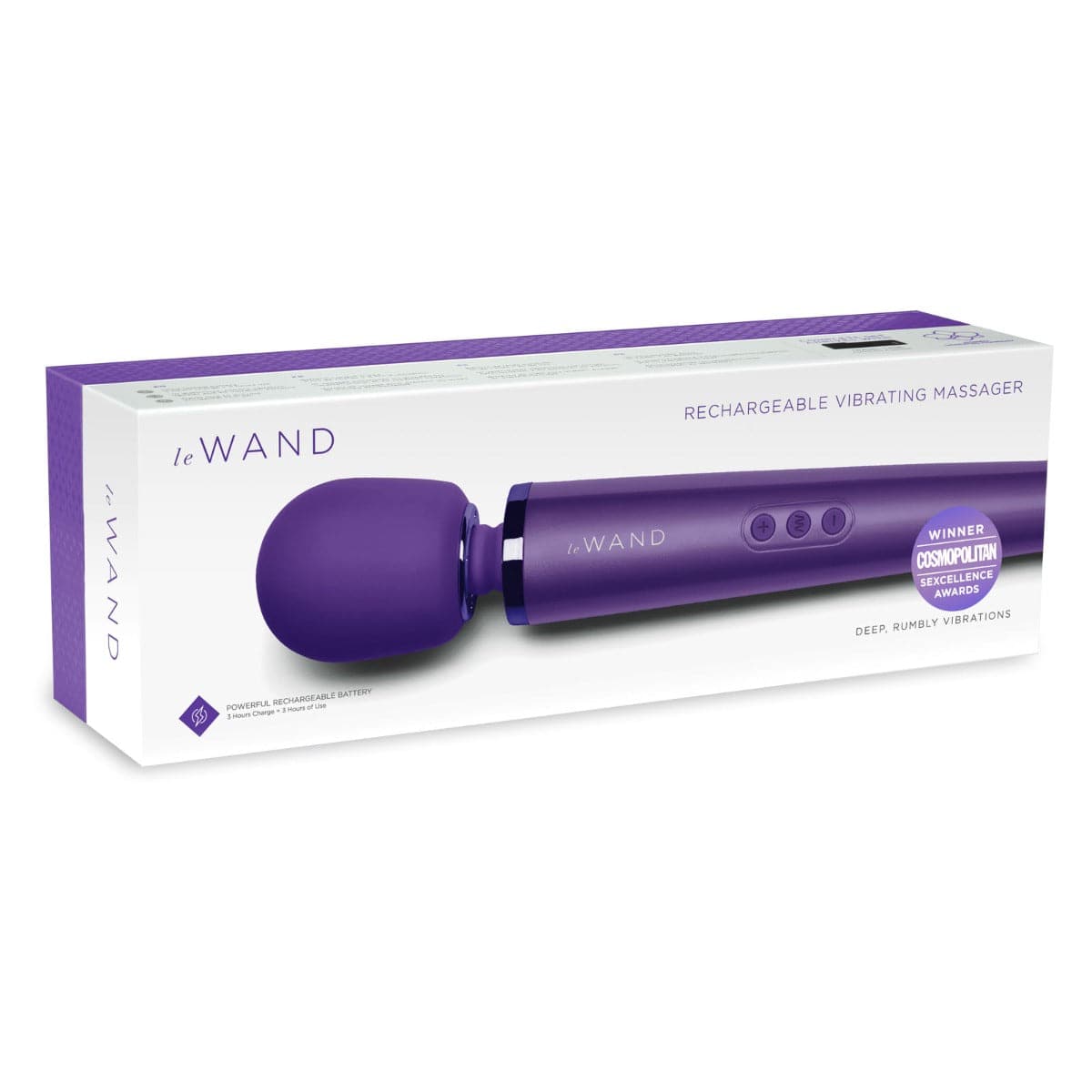 Le Wand Rechargeable Vibrating Massager Purple - Adult Outlet