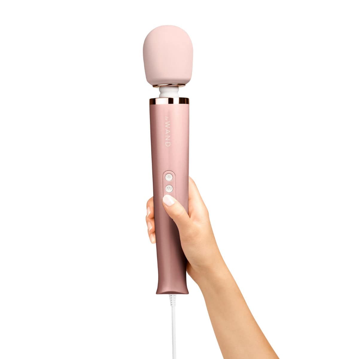 Le Wand Plugin Massager Wand Rose Gold - Adult Outlet