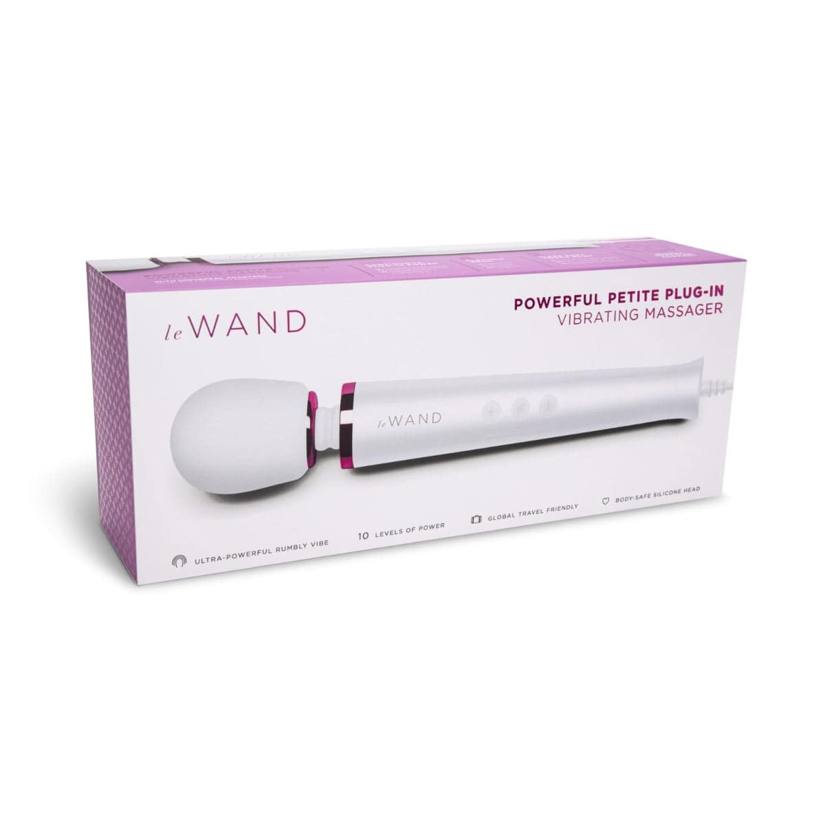 Le Wand Powerful Petite Plug In White - Adult Outlet