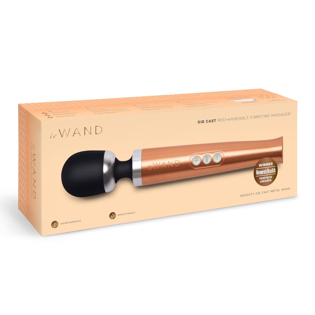 Le Wand Diecast Rechargeable Massager Rose Gold - Adult Outlet