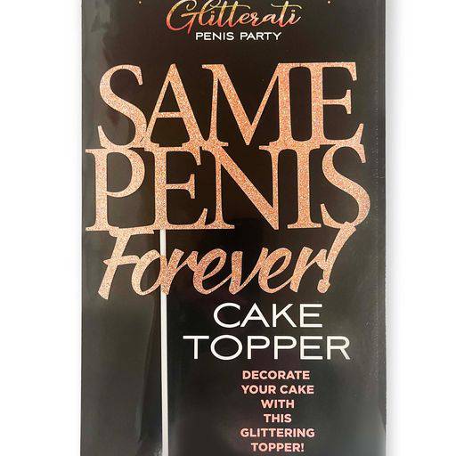 Little Genie Glitterati Same Penis Cake Topper - Adult Outlet