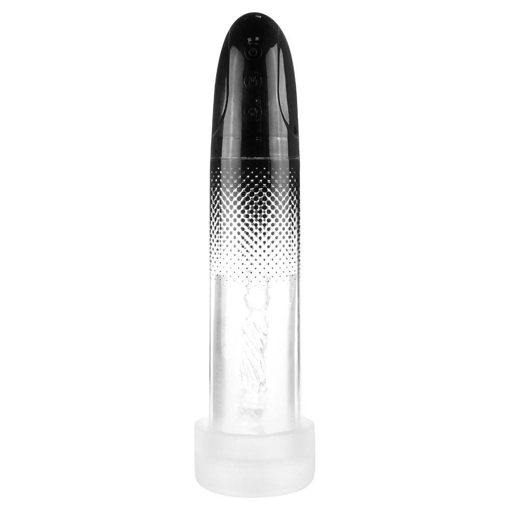 Me You Us Platinum Duo Automatic Pump Masturbator Clear/Black - Adult Outlet