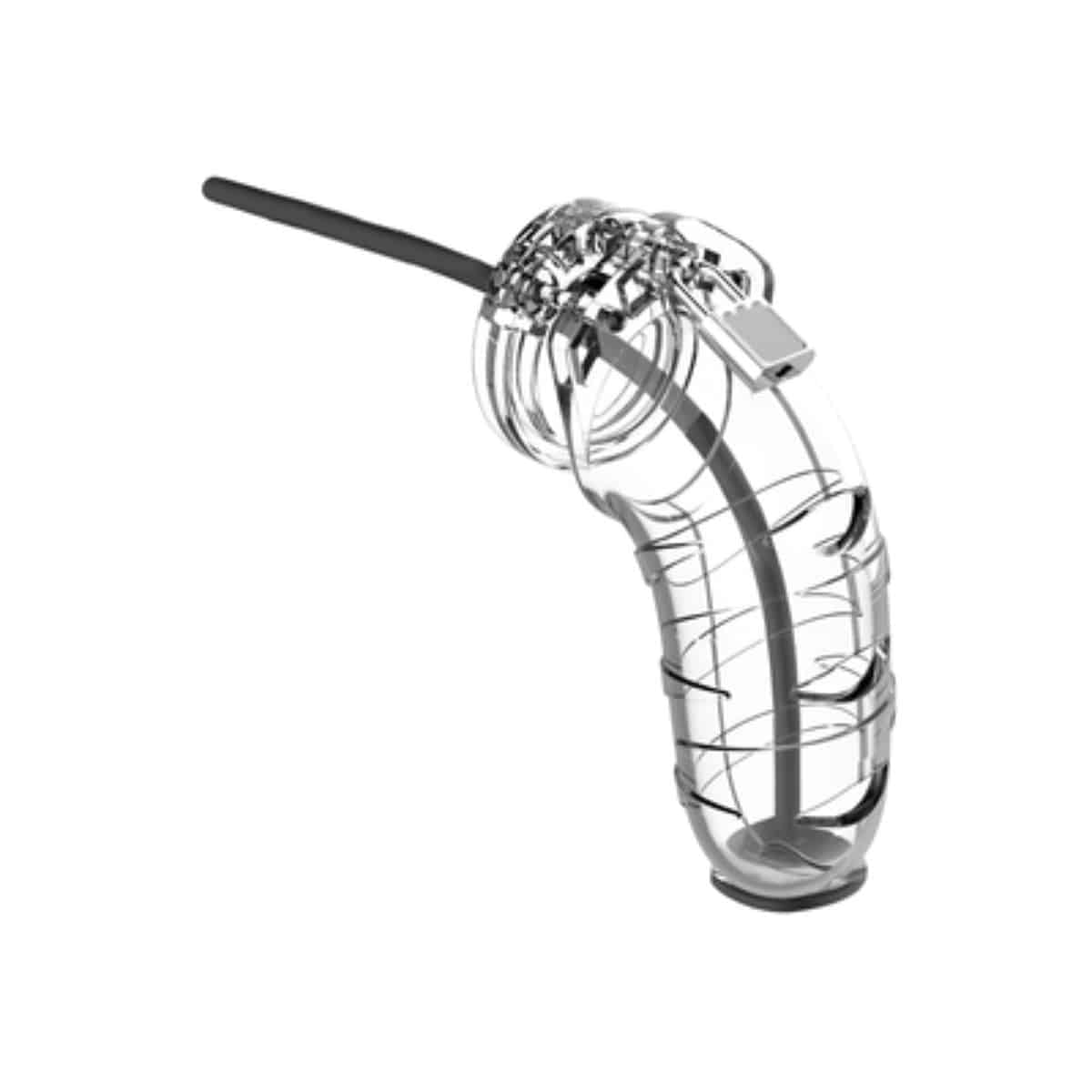 Model 17 Chastity Cock Cage With Urethral Sounding 5.5 / 14 cm - Adult Outlet