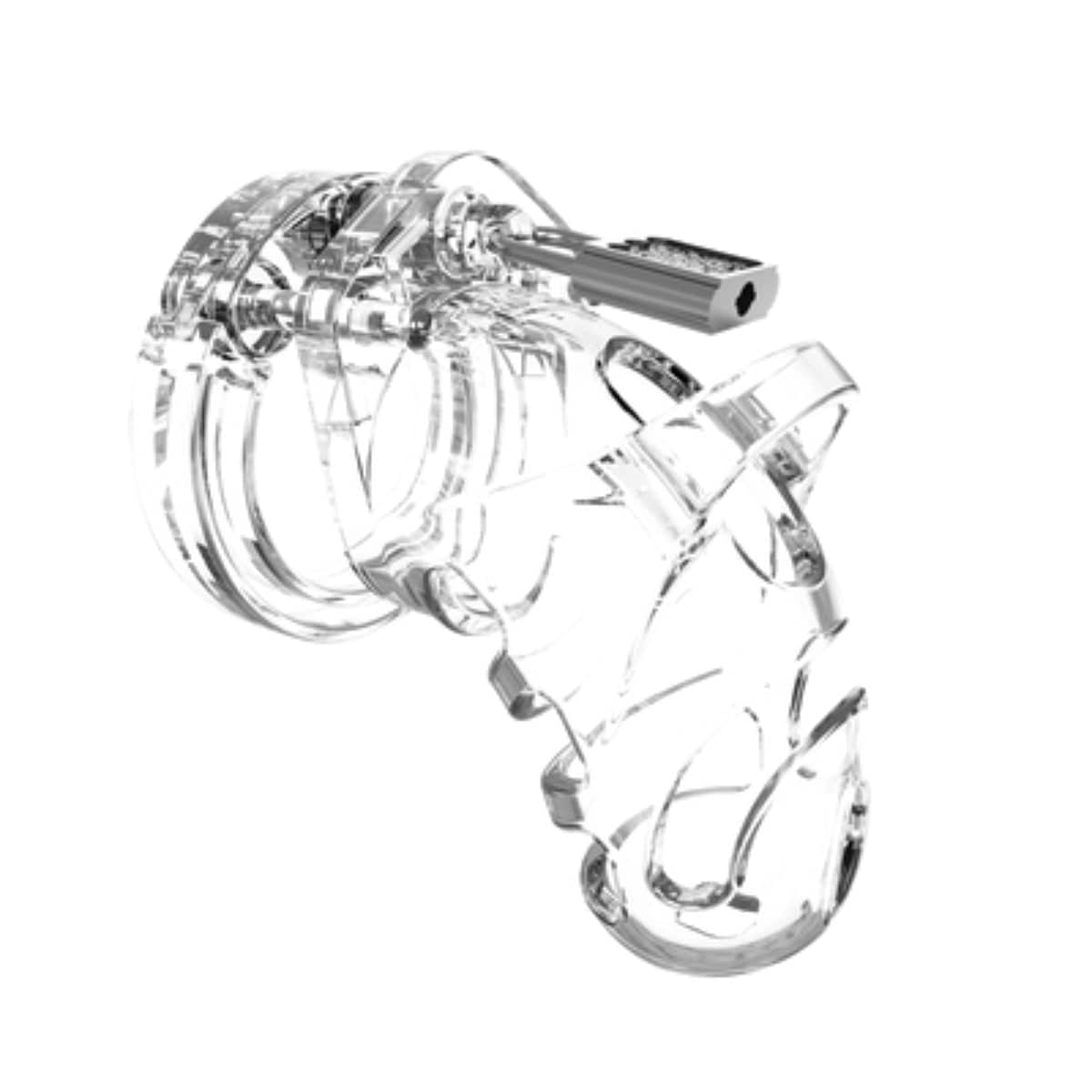 Model 25 Chastity Cage 3.5' / 9 cm Transparent - Adult Outlet