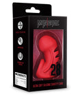 Model 28 Ultra Soft Silicone Chastity Cage Red - Adult Outlet