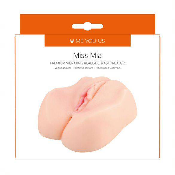 Me You Us Miss Mia Premium Vibrating Realistic Masturbator Flesh - Adult Outlet