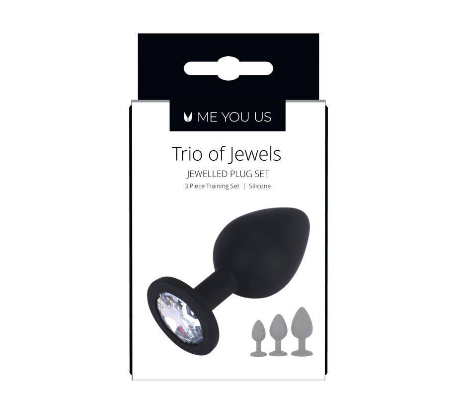 Me You Us Trio Of Jewels Black - Adult Outlet