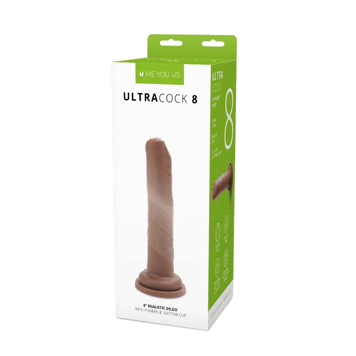 Me You Us Uncut Ultra Cock 8Inch Caramel Realistic Dildo - Adult Outlet