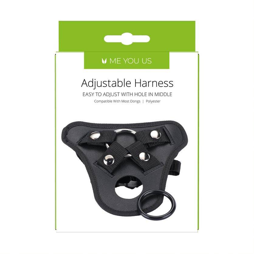 Me You Us Black Adjustable Harness - Adult Outlet