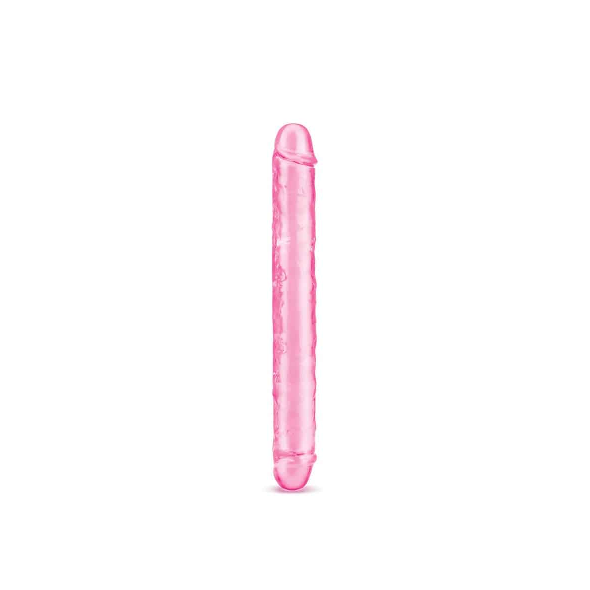 Me You Us Ultra Cock Pink Jelly Double Ended Dildo 12" - Adult Outlet