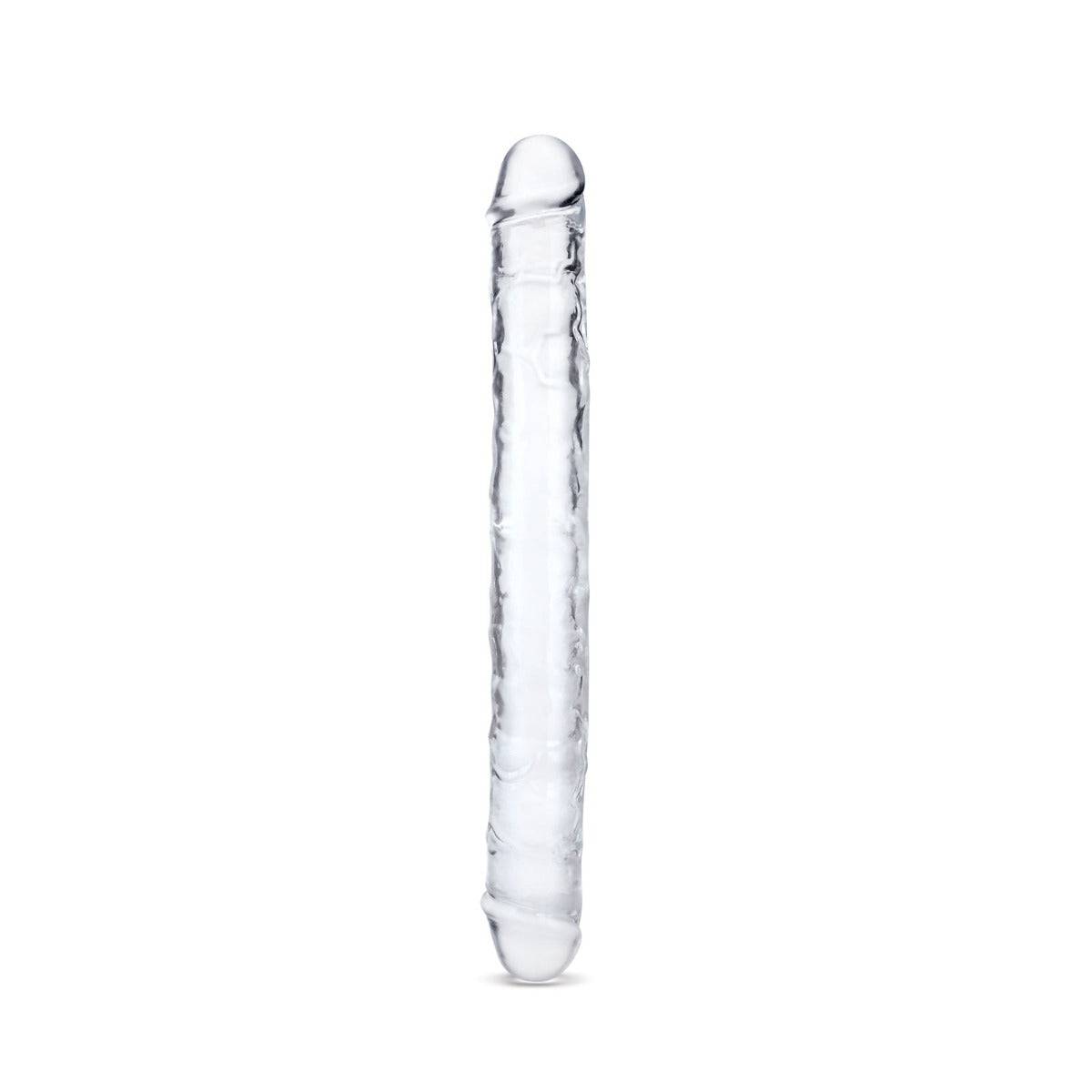 Me You Us Ultra Cock Clear Jelly Double Ended Dildo 15" - Adult Outlet