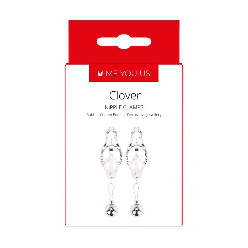 Me You Us Clover Nipple Clamp Silver - Adult Outlet