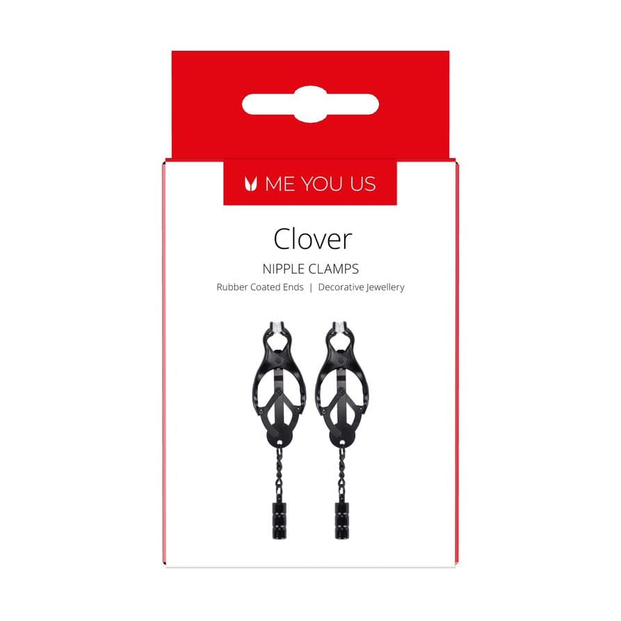 Me You Us Clover Nipple Clamp Black - Adult Outlet