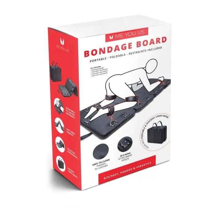 Me You Us Bondage Board with Restraints