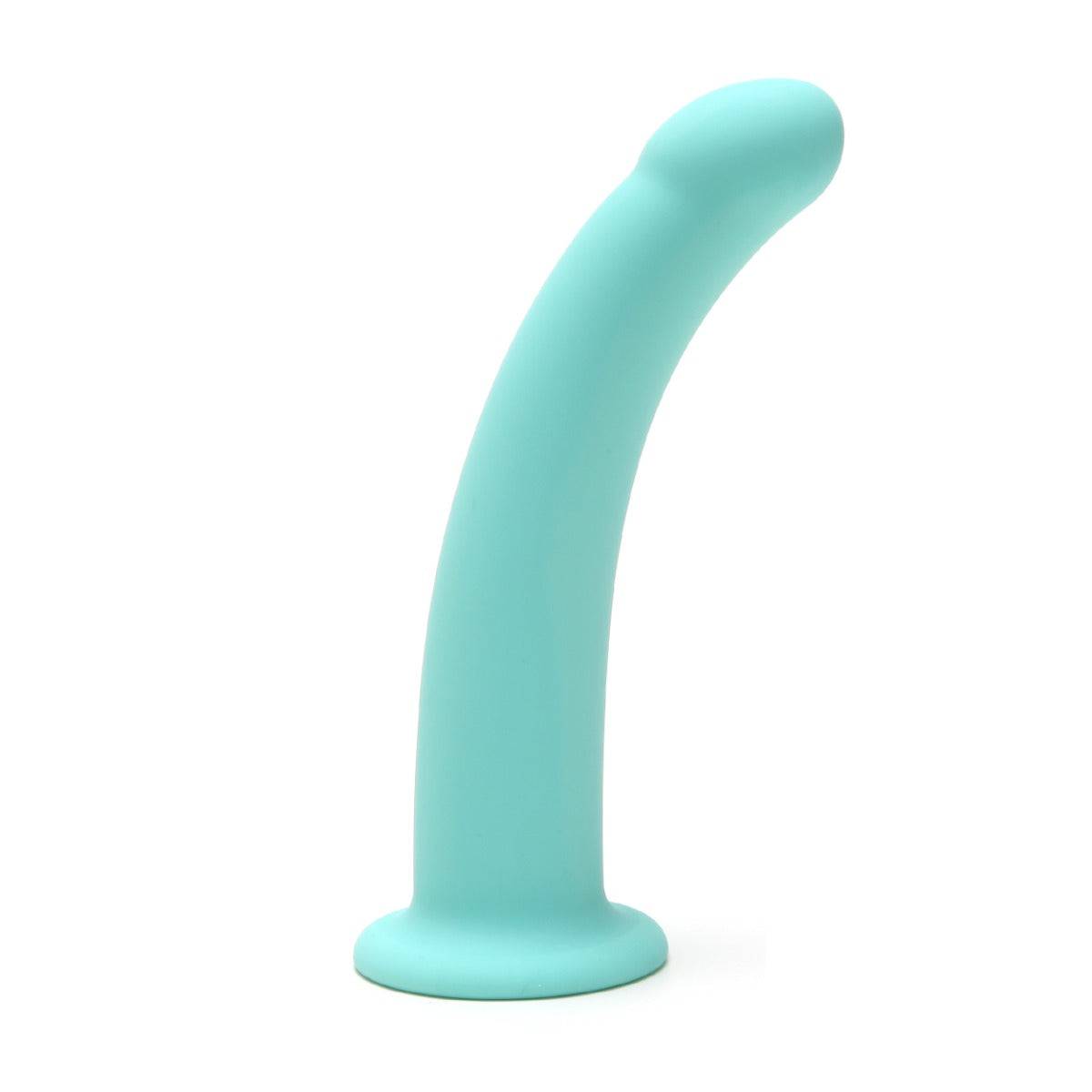 Me You Us 7 Aqua Curved Silicone Dildo" - Adult Outlet