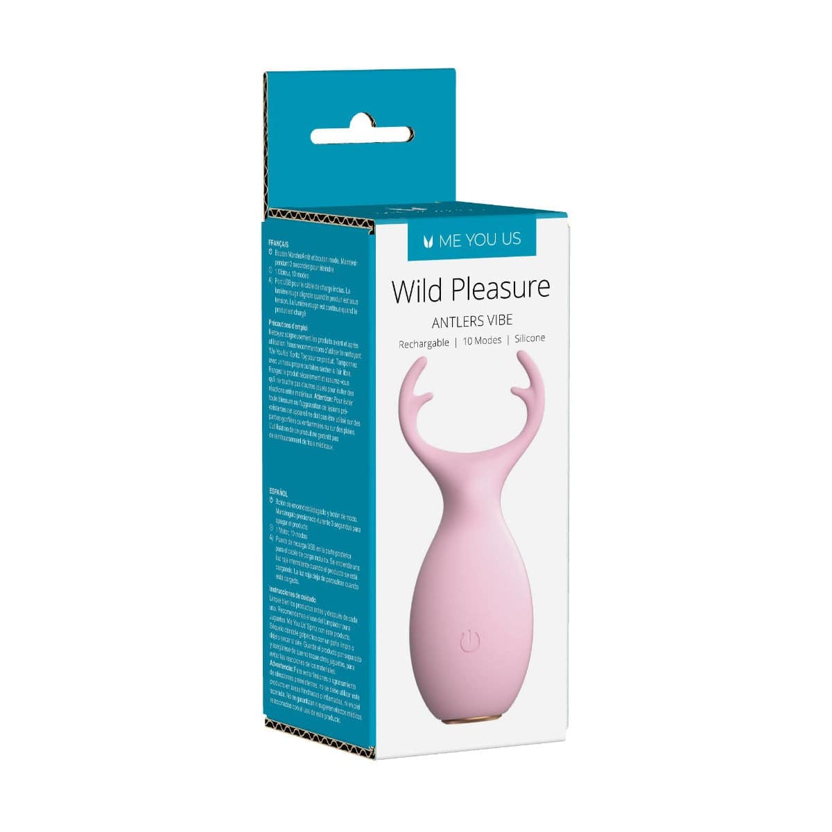 Me You Us Wild Pleasure Antlers Vibrator Pink - Adult Outlet