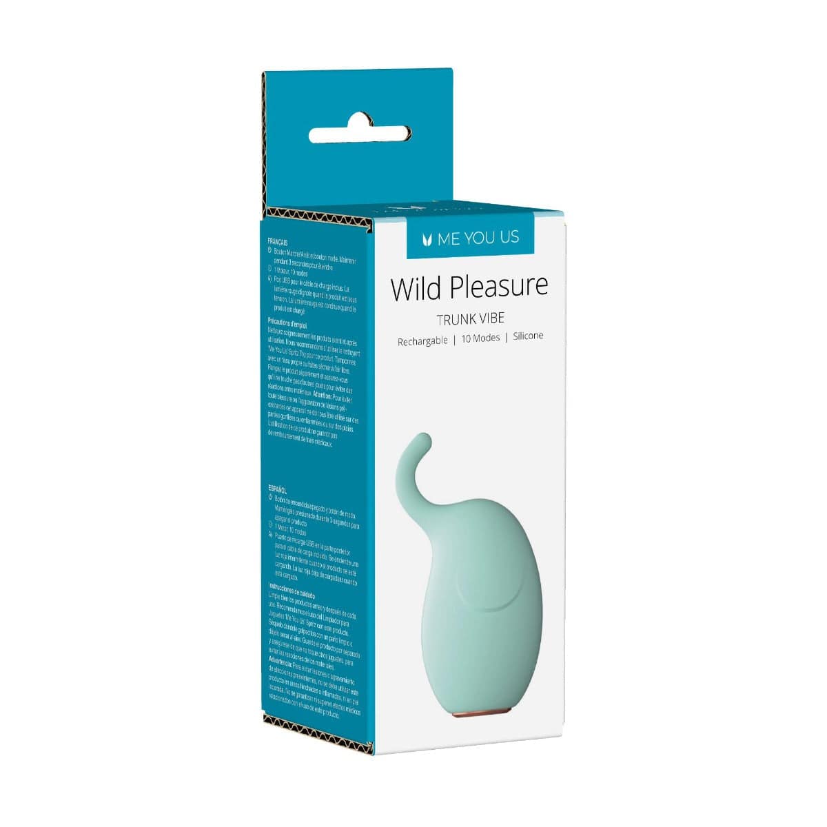 Me You Us Wild Pleasure Trunk Vibrator Turquoise - Adult Outlet