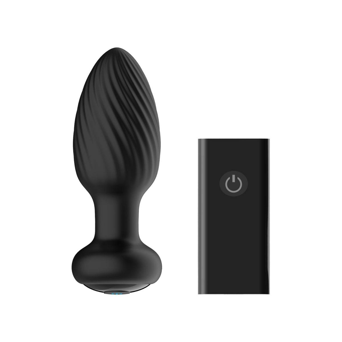 Tornado Remote Control Rotating Butt Plug Medium - Black - Adult Outlet