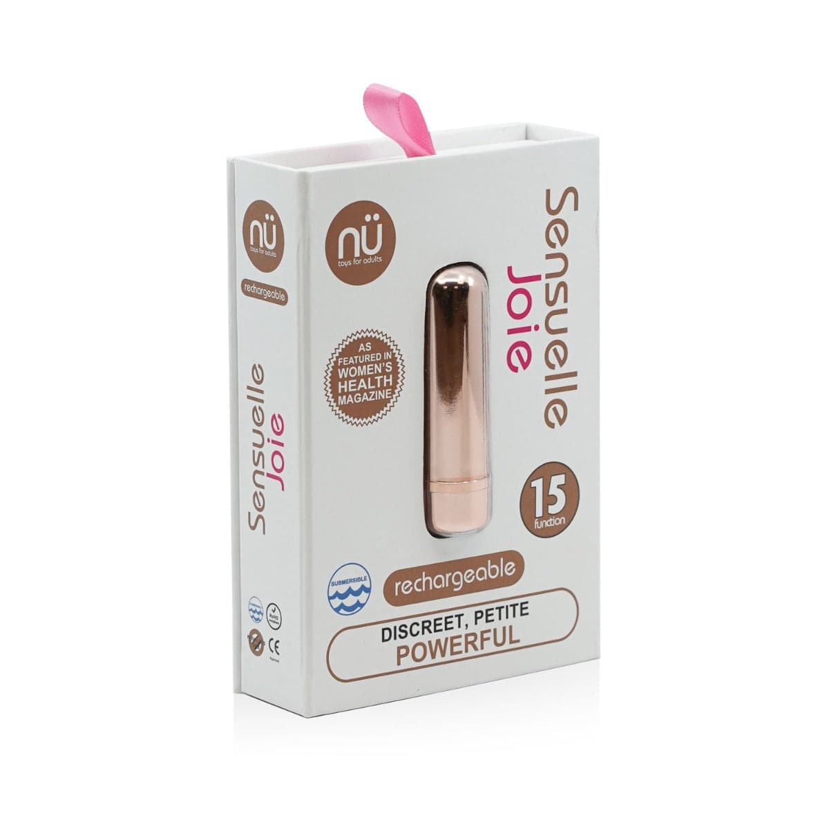 Sensuelle Joie 15 Function Bullet - Rose Gold - Adult Outlet