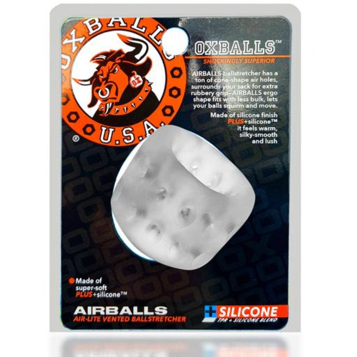 Airballs Air-Lite Ballstretcher Clear Ice - Adult Outlet