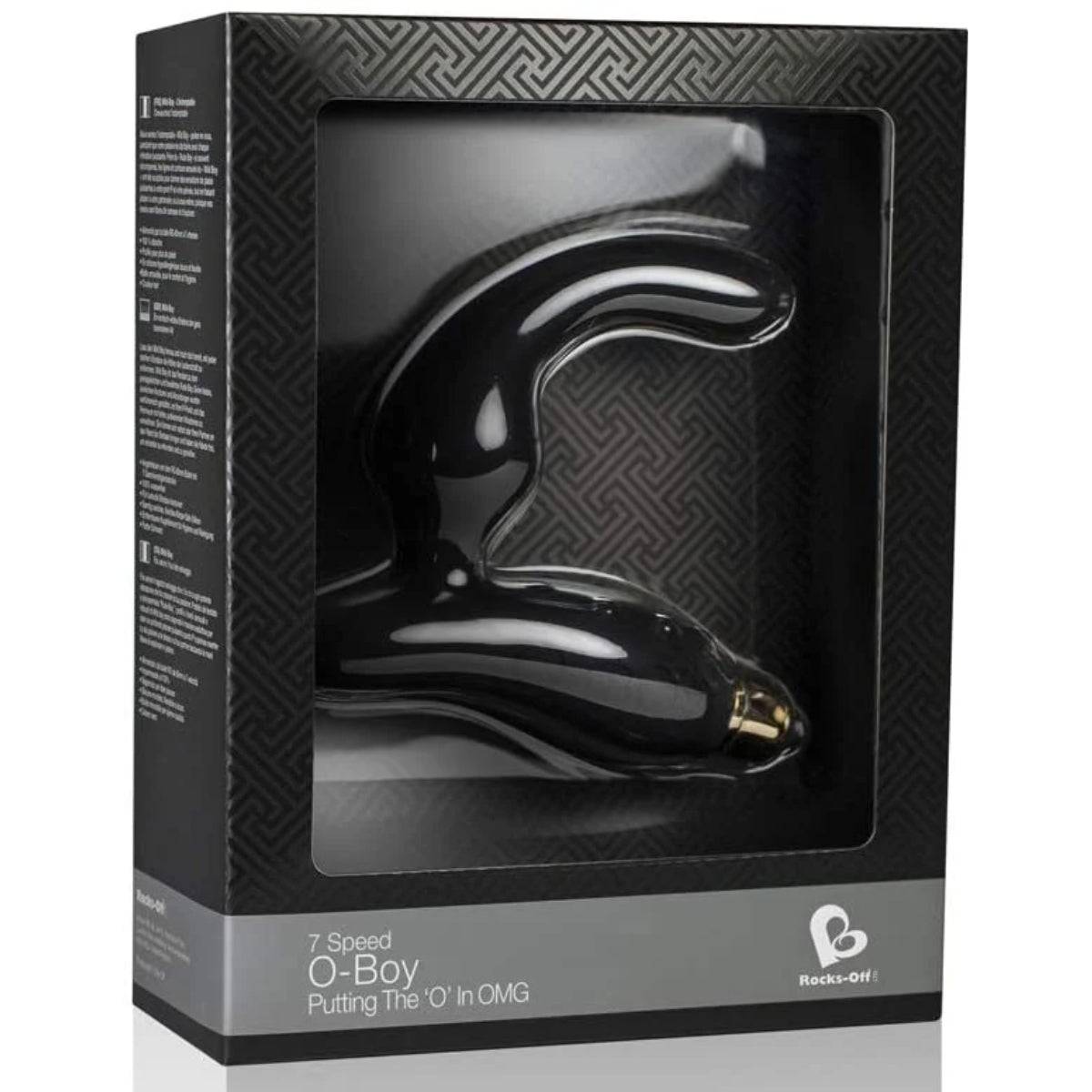 Rocks Off O-Boy 7 Male Prostate Massagers Black - Adult Outlet