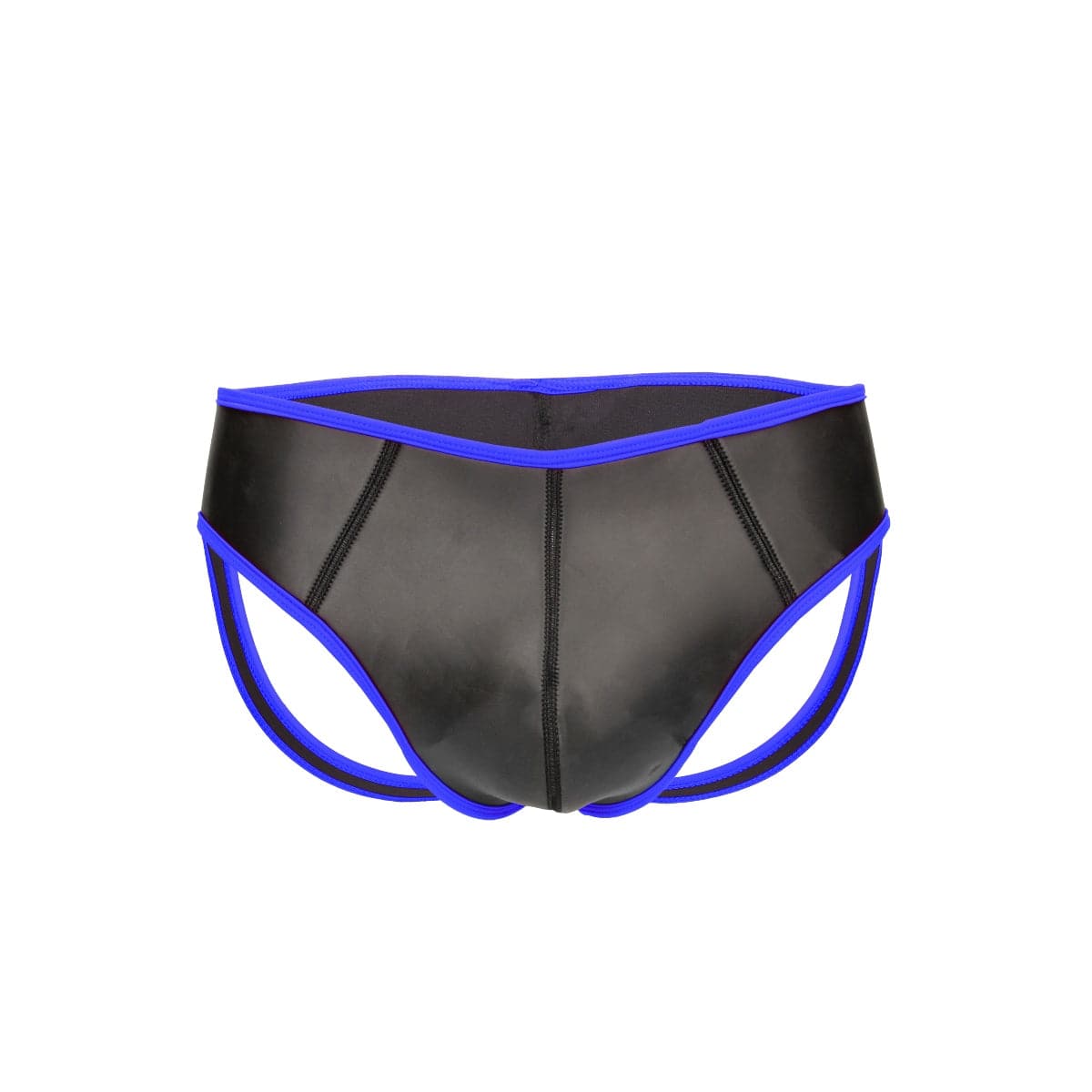 Ouch Neoprene Open Back Jockstrap S/M Blue - Adult Outlet