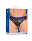 Ouch Neoprene Open Back Jockstrap S/M Blue - Adult Outlet