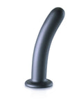 Ouch Smooth Silicone G Spot Dildo 7Inch Metallic Grey - Adult Outlet