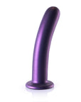 Ouch Smooth Silicone G Spot Dildo 7Inch Metallic Purple - Adult Outlet