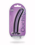 Ouch Smooth Silicone G Spot Dildo 7Inch Metallic Purple - Adult Outlet