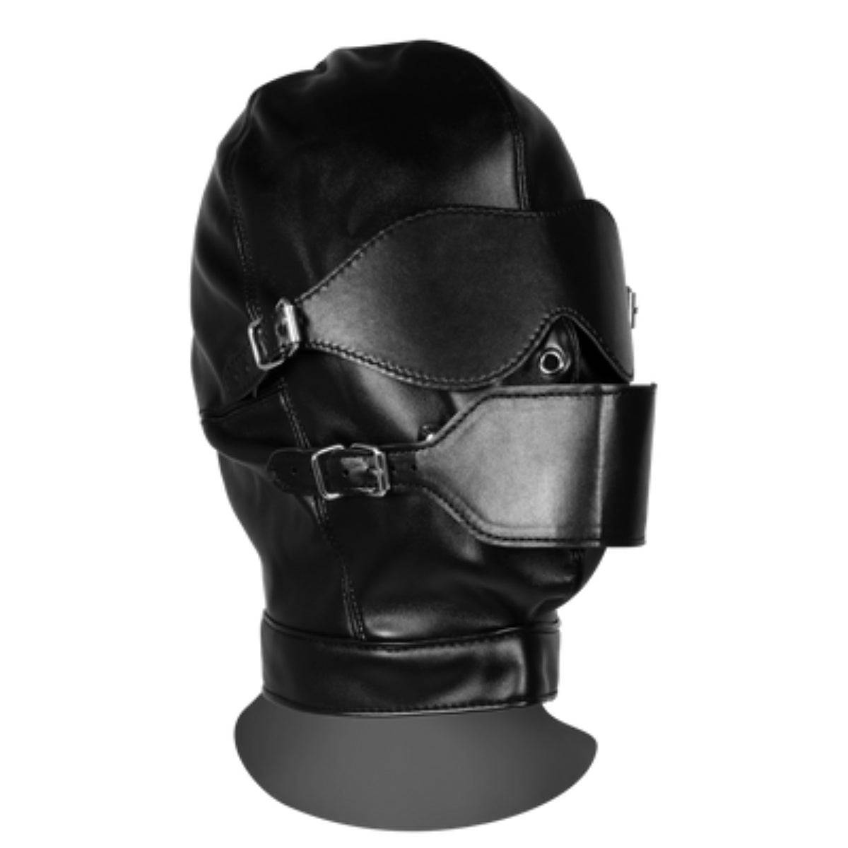 Blindfolded Mask With Breathable Ball Gag Black - Adult Outlet