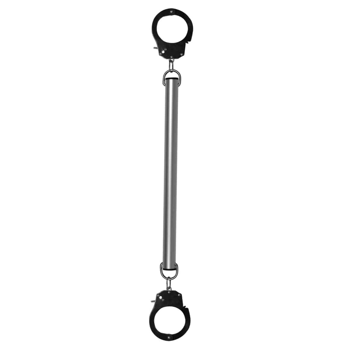 Spreader Bar With Hand Or Ankle Cuffs Silver - Adult Outlet