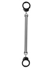 Spreader Bar With Hand Or Ankle Cuffs Silver - Adult Outlet